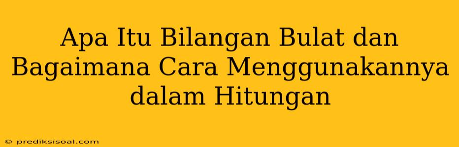 Apa Itu Bilangan Bulat dan Bagaimana Cara Menggunakannya dalam Hitungan