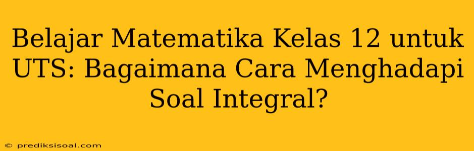 Belajar Matematika Kelas 12 untuk UTS: Bagaimana Cara Menghadapi Soal Integral?