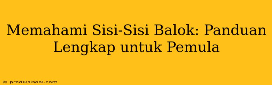 Memahami Sisi-Sisi Balok: Panduan Lengkap untuk Pemula