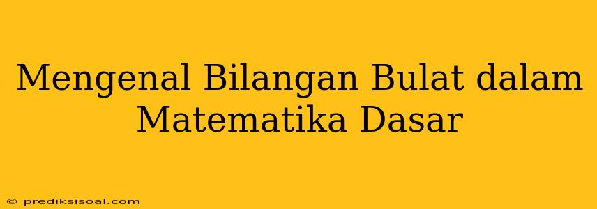 Mengenal Bilangan Bulat dalam Matematika Dasar